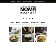 Tablet Screenshot of nomrecipes.com
